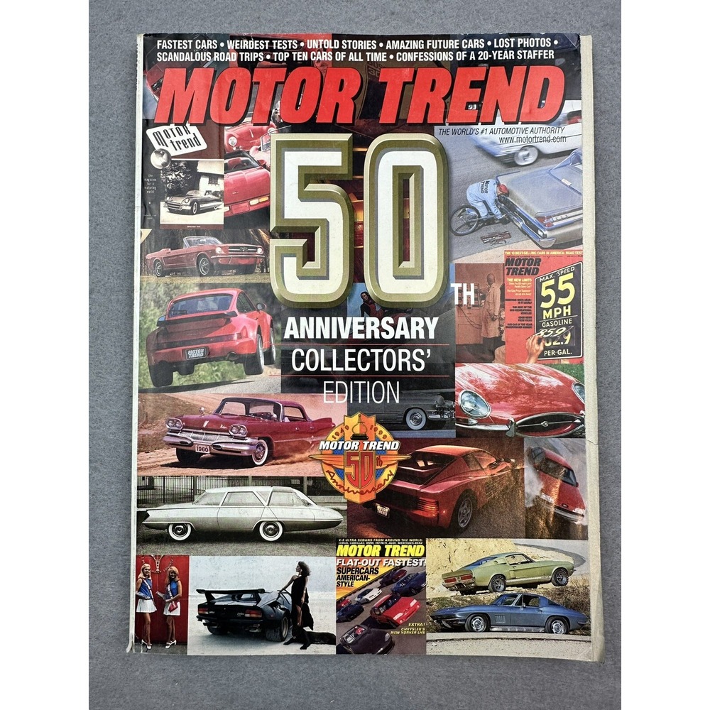 Motor Trend 50th Anniversary Collectors Edition With Bonus 1949 Premiere Issue